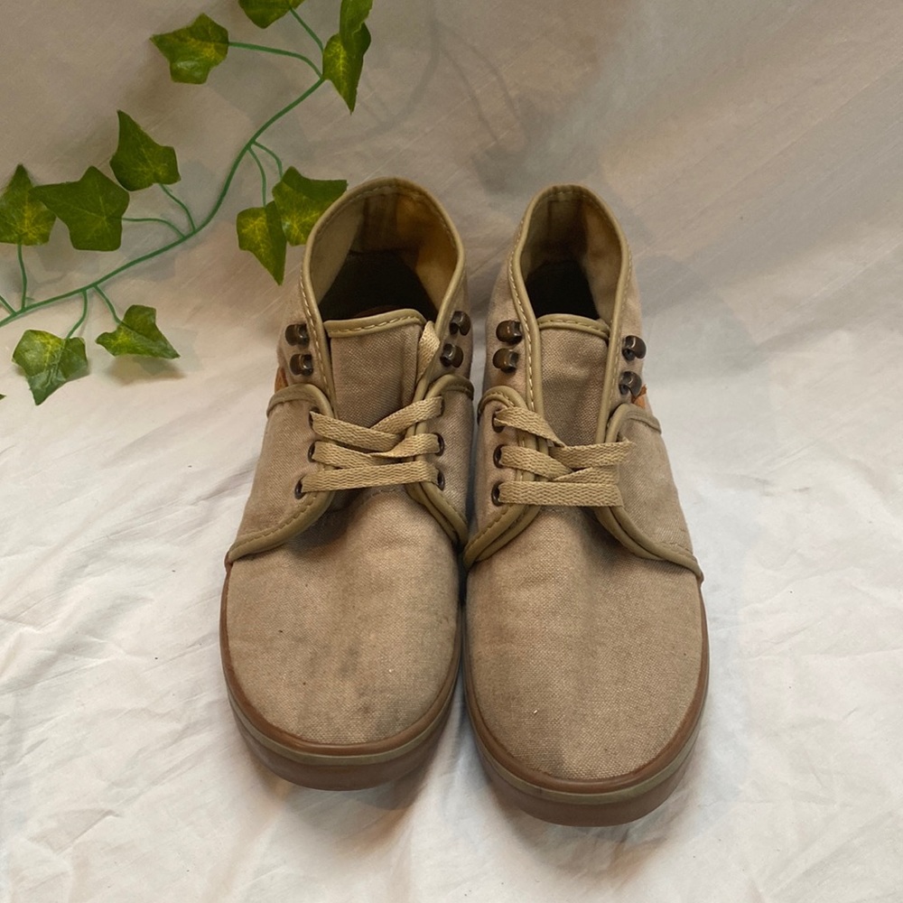 Vintage Vans Canvas High Top Sneakers, Size 8.5